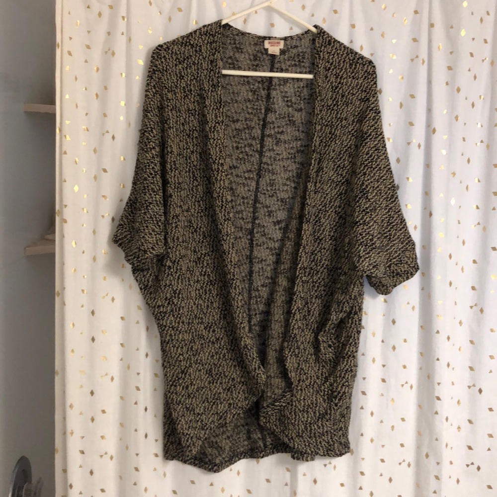 Mossimo light cardigan Like AA marl cocoon sweater
